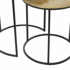 Grayson Lane 2-Piece Round Metal Accent Table Set