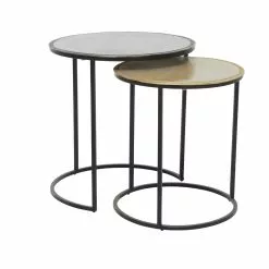 Grayson Lane 2-Piece Round Metal Accent Table Set -GRAYSON LANE SHOP 330857200 AlternateImage5