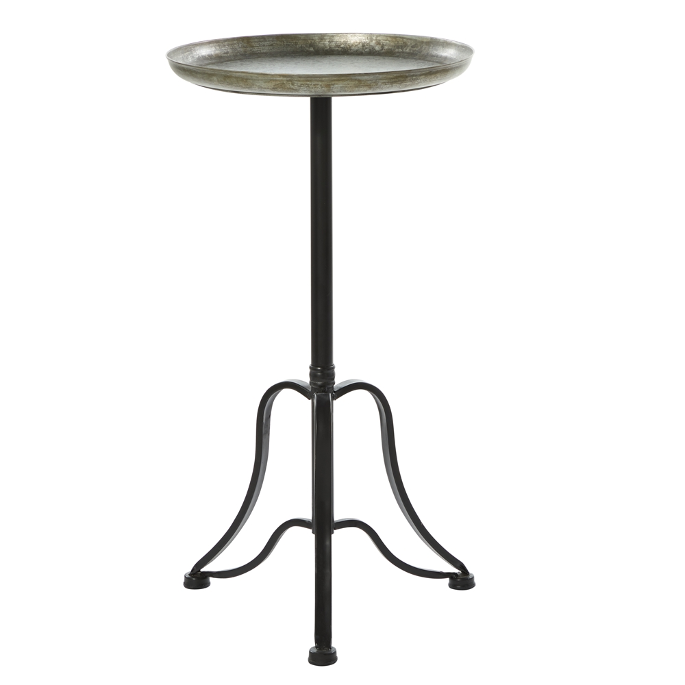 Grayson Lane Farmhouse Silver Iron Round End Table 5 Grayson Lane Farmhouse Silver Iron Round End Table - Image 5