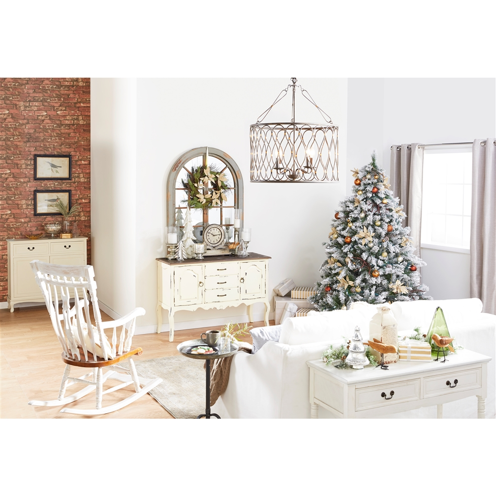 Grayson Lane Farmhouse Silver Iron Round End Table 6 Grayson Lane Farmhouse Silver Iron Round End Table - Image 6