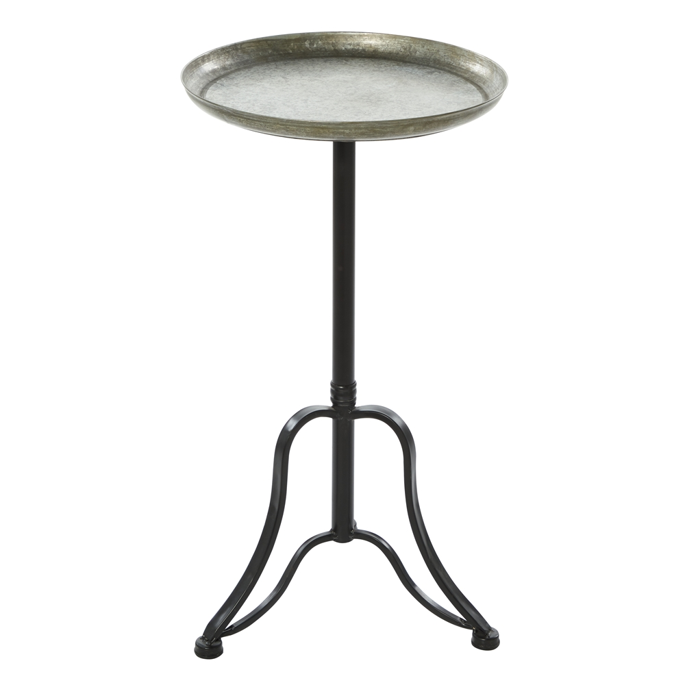 Grayson Lane Farmhouse Silver Iron Round End Table 7 Grayson Lane Farmhouse Silver Iron Round End Table - Image 7
