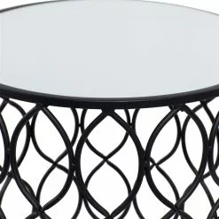 Grayson Lane Contemporary Black Metal Round End Table 7 Grayson Lane Contemporary Black Metal Round End Table -GRAYSON LANE SHOP 330857207 AlternateImage3