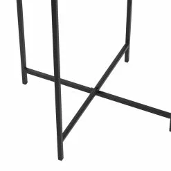 Grayson Lane Contemporary Silver/Black Aluminum Round Accent Table -GRAYSON LANE SHOP 330857212 AlternateImage4