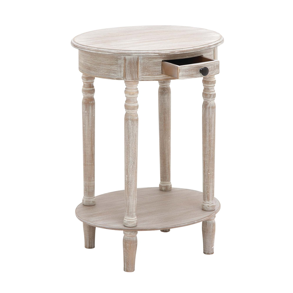 Grayson Lane Farmhouse Light Brown/Beige Wood Round End Table 1 Grayson Lane Farmhouse Light Brown/Beige Wood Round End Table