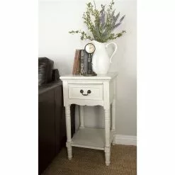 Grayson Lane Traditional Cream Wood Rectangular End Table 9 Grayson Lane Traditional Cream Wood Rectangular End Table -GRAYSON LANE SHOP 330857226 AlternateImage1
