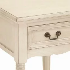 Grayson Lane Traditional Cream Wood Rectangular End Table