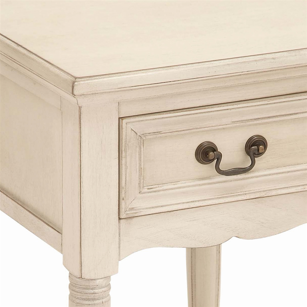 Grayson Lane Traditional Cream Wood Rectangular End Table 1 Grayson Lane Traditional Cream Wood Rectangular End Table