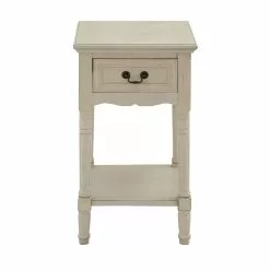 Grayson Lane Traditional Cream Wood Rectangular End Table 8 Grayson Lane Traditional Cream Wood Rectangular End Table -GRAYSON LANE SHOP 330857226 AlternateImage6