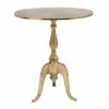 Grayson Lane Traditional Gold Metal Round End Table