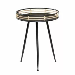 Grayson Lane Modern Black Metal Round End Table -GRAYSON LANE SHOP 330857237 AlternateImage5