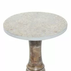 Grayson Lane Grey Mango Wood Round End Table -GRAYSON LANE SHOP 330857241 AlternateImage4