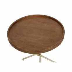 Grayson Lane Traditional Brown Mango Wood And Metal Round End Table -GRAYSON LANE SHOP 330857256 AlternateImage3
