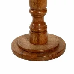 Grayson Lane White Granite/Marble And Mago Wood Round End Table -GRAYSON LANE SHOP 330857270 AlternateImage4