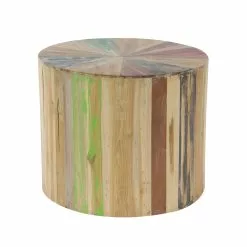 Grayson Lane Rustic Brown Reclaimed Wood Round End Table -GRAYSON LANE SHOP 330857275 AlternateImage5