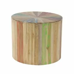 Grayson Lane Rustic Brown Reclaimed Wood Round End Table -GRAYSON LANE SHOP 330857275 AlternateImage6
