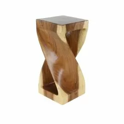Grayson Lane Contemporary Brown Saur Wood Square Accent Table -GRAYSON LANE SHOP 330857287 AlternateImage6