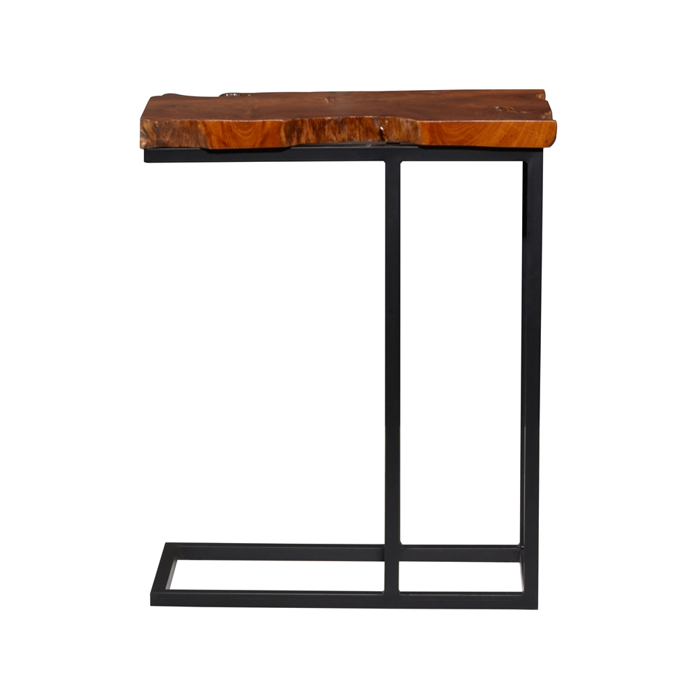 Grayson Lane Contemporary Brown Teak Wood Rectangular End Table 2 Grayson Lane Contemporary Brown Teak Wood Rectangular End Table - Image 2