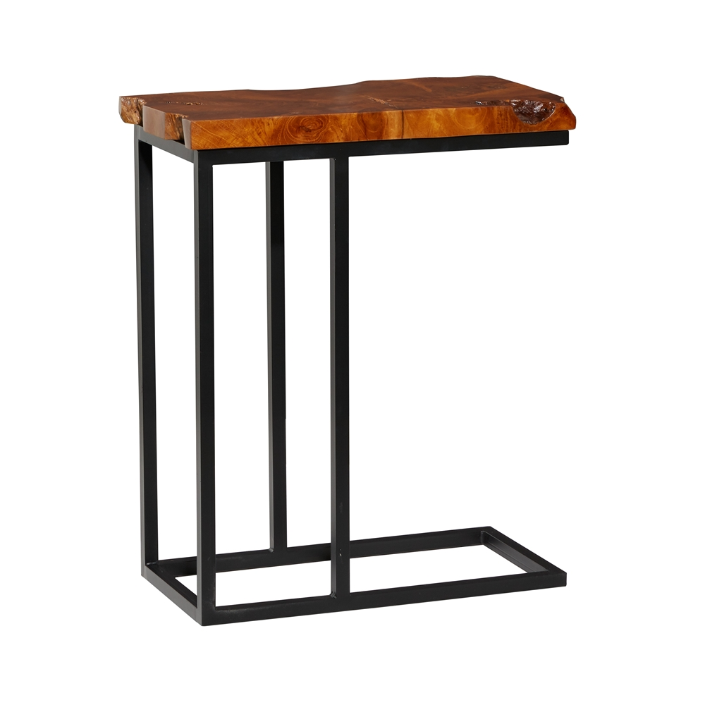 Grayson Lane Contemporary Brown Teak Wood Rectangular End Table 4 Grayson Lane Contemporary Brown Teak Wood Rectangular End Table - Image 4