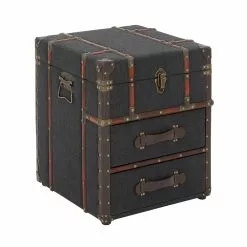 Grayson Lane Dark Blue Wood Rectangular End Table With 2 Drawers 11 Grayson Lane Dark Blue Wood Rectangular End Table With 2 Drawers -GRAYSON LANE SHOP 330857304 AlternateImage5