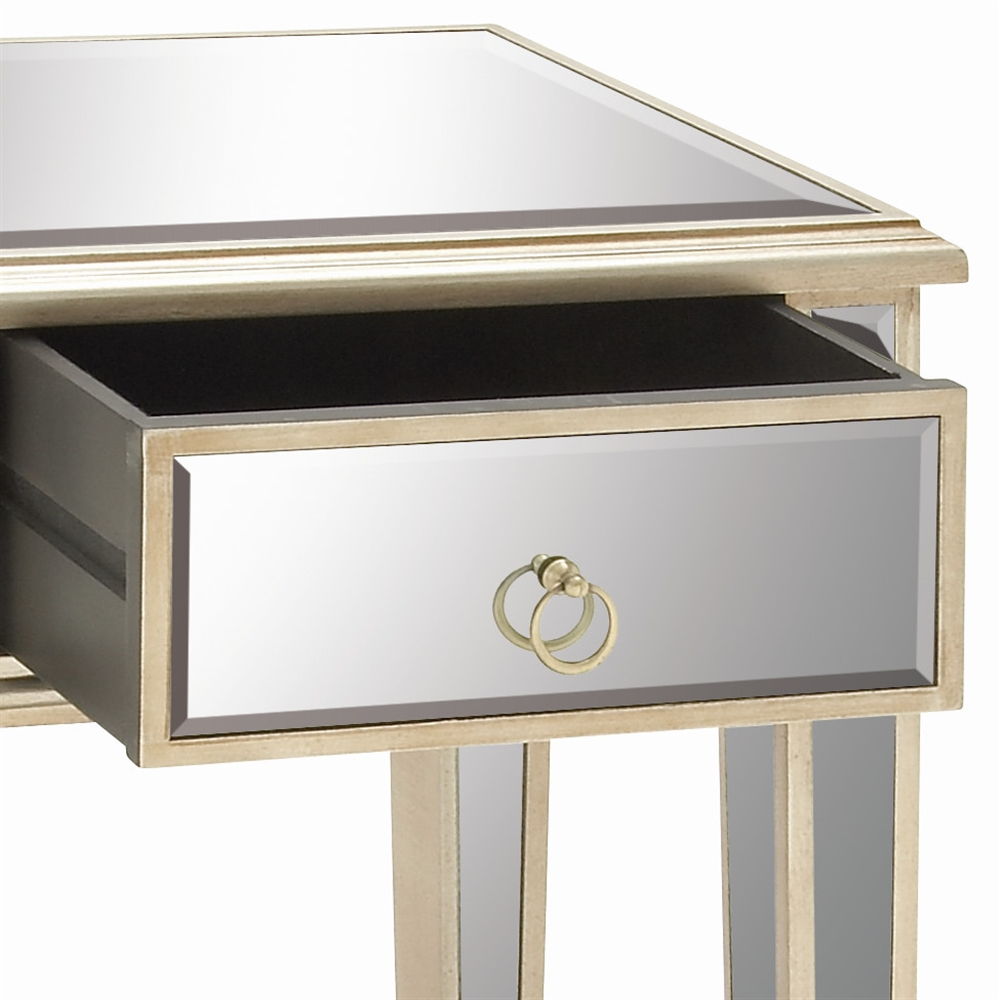 Grayson Lane Beige Mirror Square End Table 1 Grayson Lane Beige Mirror Square End Table