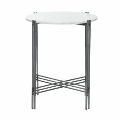 Grayson Lane Silver And Granite/Marble Round End Table -GRAYSON LANE SHOP 330857314 AlternateImage5