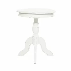 Grayson Lane Farmhouse White Wood Round Accent Table 7 Grayson Lane Farmhouse White Wood Round Accent Table -GRAYSON LANE SHOP 330857316 MainImage 001