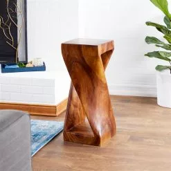 Grayson Lane Contemporary Brown Saur Wood Square End Table 10 Grayson Lane Contemporary Brown Saur Wood Square End Table -GRAYSON LANE SHOP 330857318 AlternateImage1