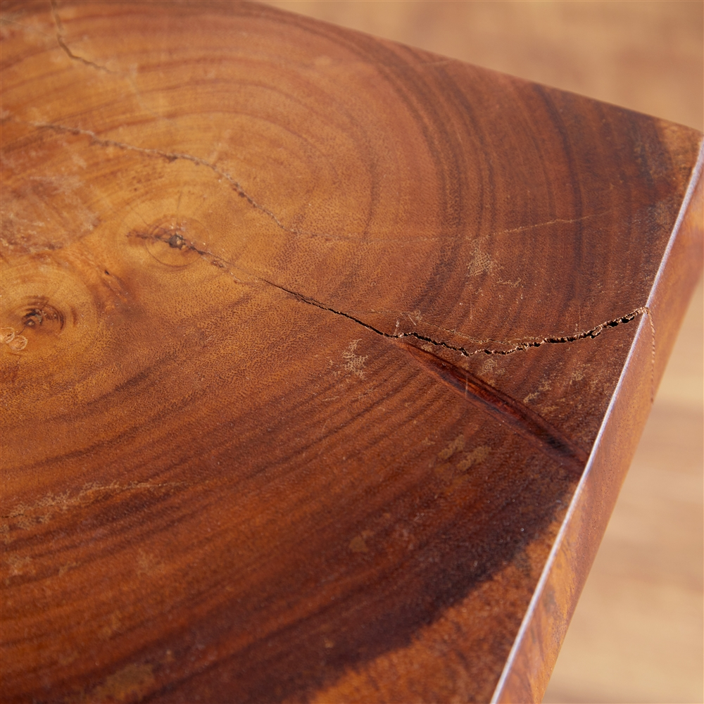 Grayson Lane Contemporary Brown Saur Wood Square End Table 2 Grayson Lane Contemporary Brown Saur Wood Square End Table - Image 2