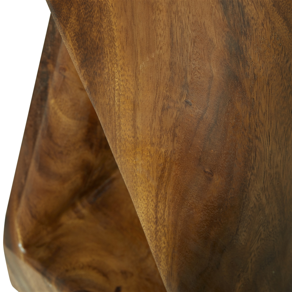 Grayson Lane Contemporary Brown Saur Wood Square End Table 4 Grayson Lane Contemporary Brown Saur Wood Square End Table - Image 4