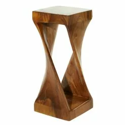 GRAYSON LANE SHOP 20 Grayson Lane Contemporary Brown Saur Wood Square End Table