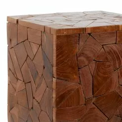 Grayson Lane Brown Teak Wood Square End Table -GRAYSON LANE SHOP 330857321 AlternateImage4