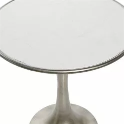Grayson Lane Silver With Granite/Marble Top Round End Table 8 Grayson Lane Silver With Granite/Marble Top Round End Table -GRAYSON LANE SHOP 330857331 AlternateImage3
