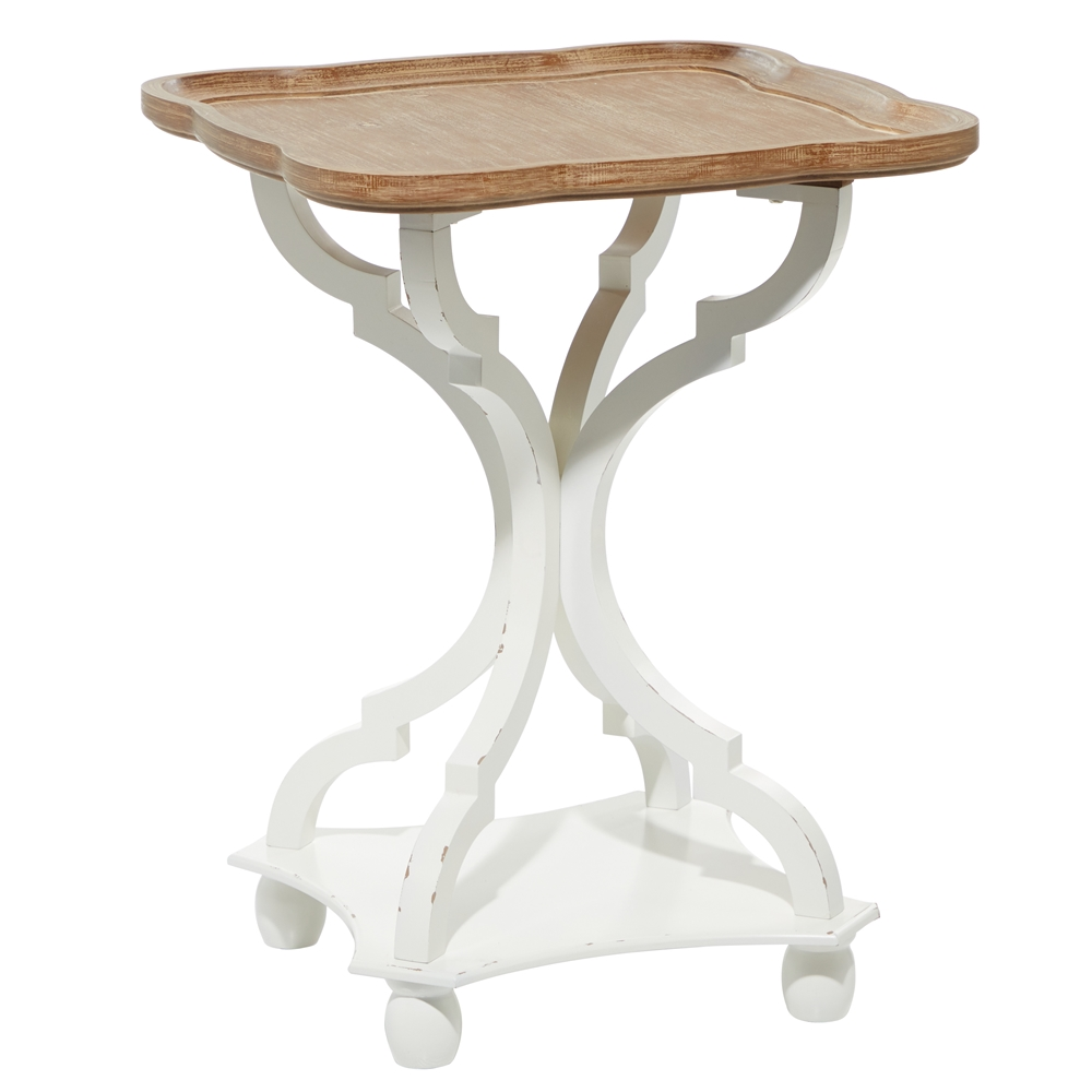 Grayson Lane Farmhouse White Wood Corner End Table 1 Grayson Lane Farmhouse White Wood Corner End Table