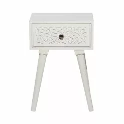 Grayson Lane Farmhouse White Mango Wood Rectangular End Table -GRAYSON LANE SHOP 330857351 AlternateImage5