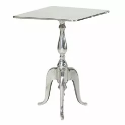 Grayson Lane Traditional Silver Metal Square End Table -GRAYSON LANE SHOP 330857352 MainImage 001