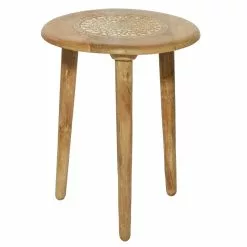 Grayson Lane Traditional Light Brown Mango Wood Accent Table -GRAYSON LANE SHOP 330857367 AlternateImage7