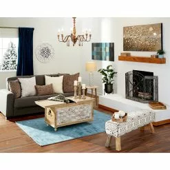 Grayson Lane Traditional Light Brown Mango Wood Accent Table -GRAYSON LANE SHOP 330857367 AlternateImage8