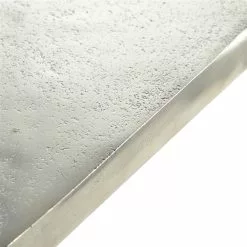 Grayson Lane Silver Metal Live Edge End Table