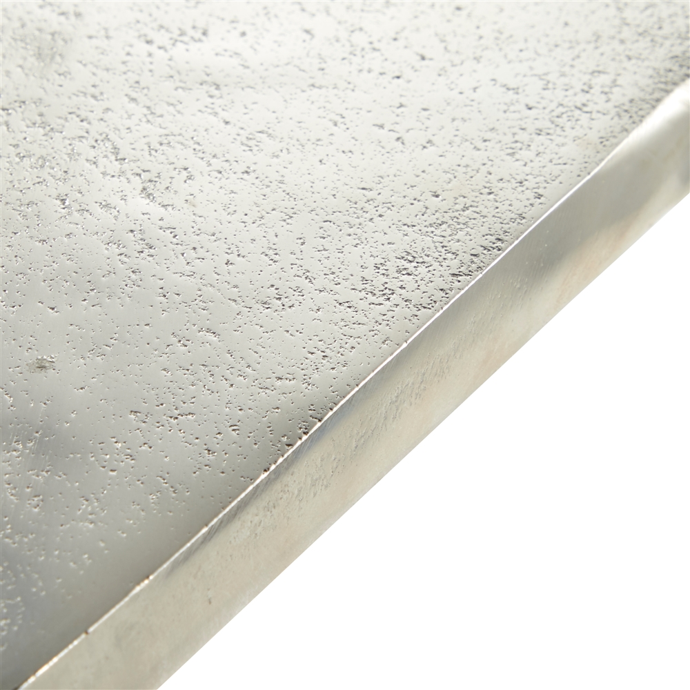 Grayson Lane Silver Metal Live Edge End Table 1 Grayson Lane Silver Metal Live Edge End Table