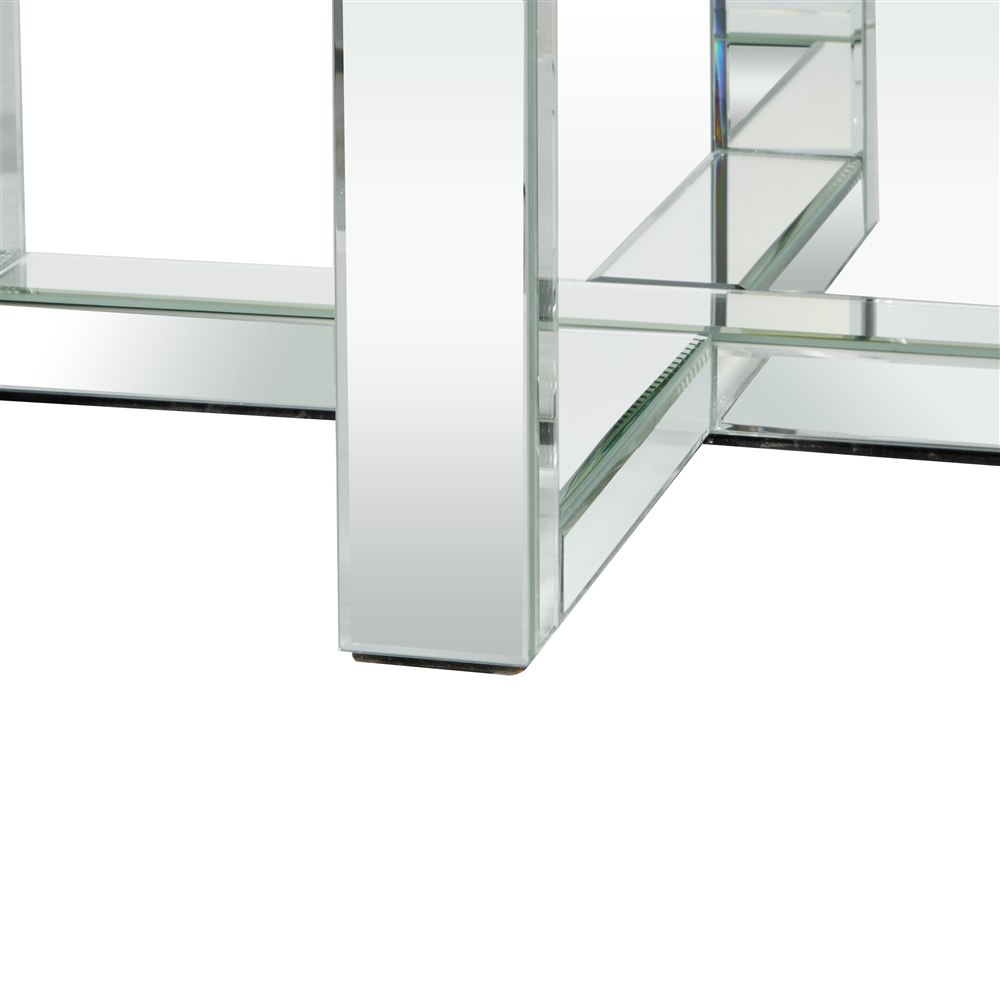 Grayson Lane Silver Mirror Round End Table 2 Grayson Lane Silver Mirror Round End Table - Image 2