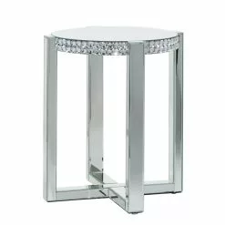 Grayson Lane Silver Mirror Round End Table 10 Grayson Lane Silver Mirror Round End Table -GRAYSON LANE SHOP 330857371 MainImage 001
