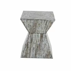 Grayson Lane Grey Resin Square End Table -GRAYSON LANE SHOP 330857375 AlternateImage6