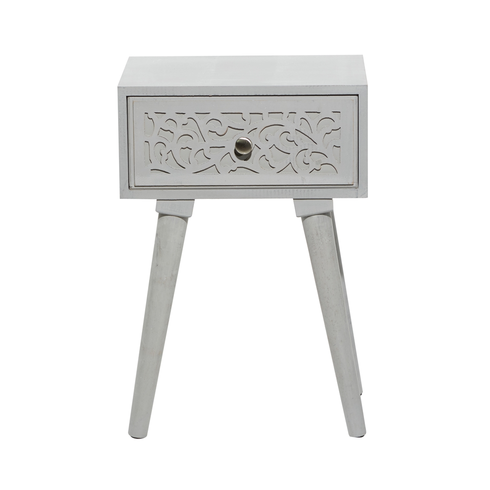 Grayson Lane Farmhouse Light Grey Mango Wood Rectangular End Table 1 Grayson Lane Farmhouse Light Grey Mango Wood Rectangular End Table