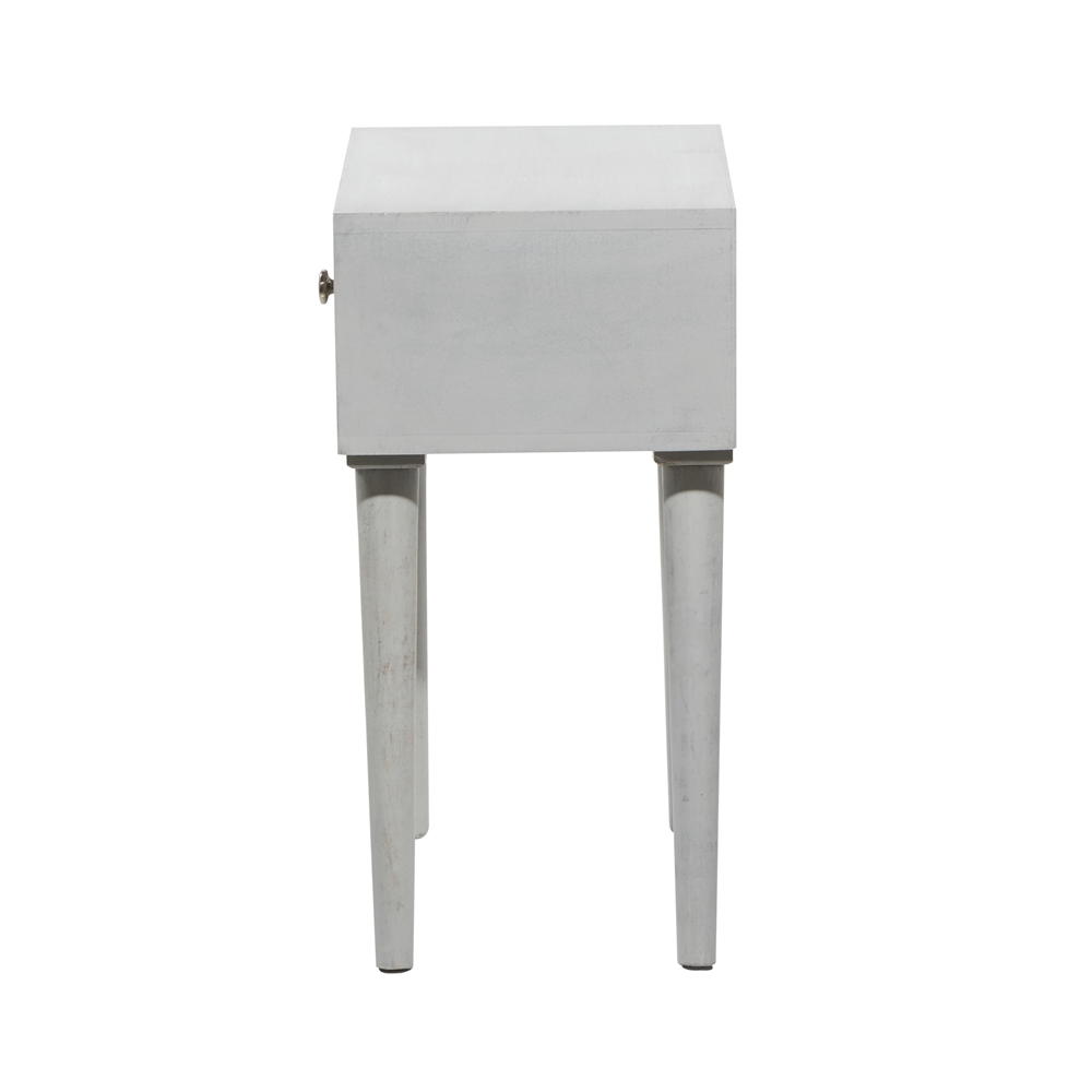 Grayson Lane Farmhouse Light Grey Mango Wood Rectangular End Table 6 Grayson Lane Farmhouse Light Grey Mango Wood Rectangular End Table - Image 6