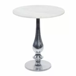 Grayson Lane Traditional White Granite/Marble Round End Table -GRAYSON LANE SHOP 330857393 AlternateImage5