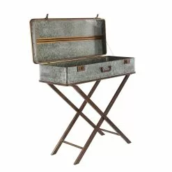 Grayson Lane Grey Metal Rectangular End Table -GRAYSON LANE SHOP 330857396 AlternateImage5
