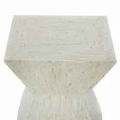 Grayson Lane Beige Resin Square End Table -GRAYSON LANE SHOP 330857399 AlternateImage3