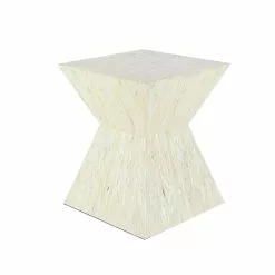 Grayson Lane Beige Resin Square End Table