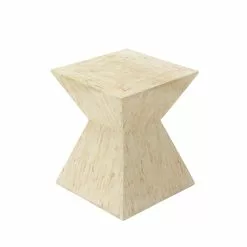 Grayson Lane Beige Resin Square End Table -GRAYSON LANE SHOP 330857399 MainImage 001