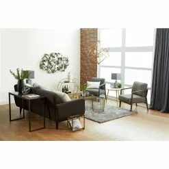 Grayson Lane Modern Gold Aluminum With Granite/Marble Round End Table -GRAYSON LANE SHOP 330857400 AlternateImage8